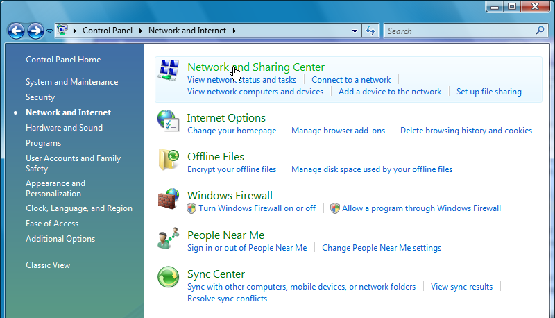 Network Sharing Windows 7 With Vista