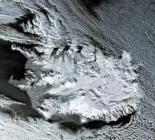 Iceland picture from NOAA-16
