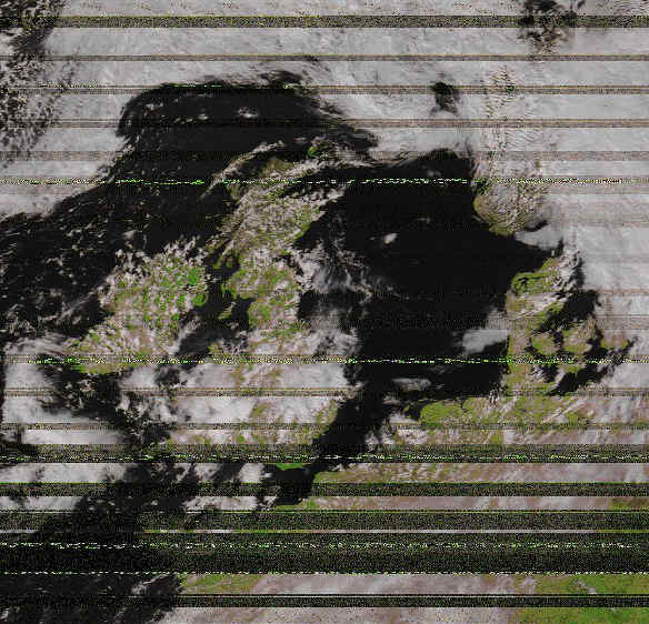 NOAA-18 with pager interference
