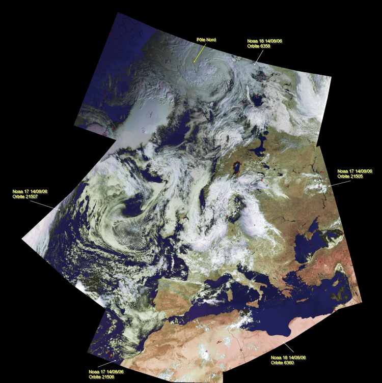 5-pass combined satellite image from NOAA-17 and NOAA-18 on 2006 August 14